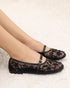 ILSA Embroidered Ballet Pumps